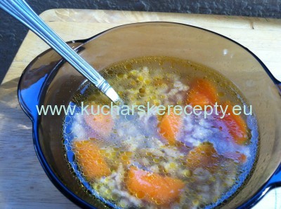 recept zeleninova polievka s mrvenickou